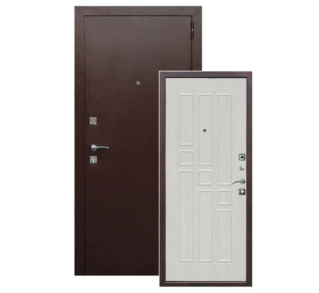 Дверь металлическая Гарда 8см. Белый ясень (96R) фото 1